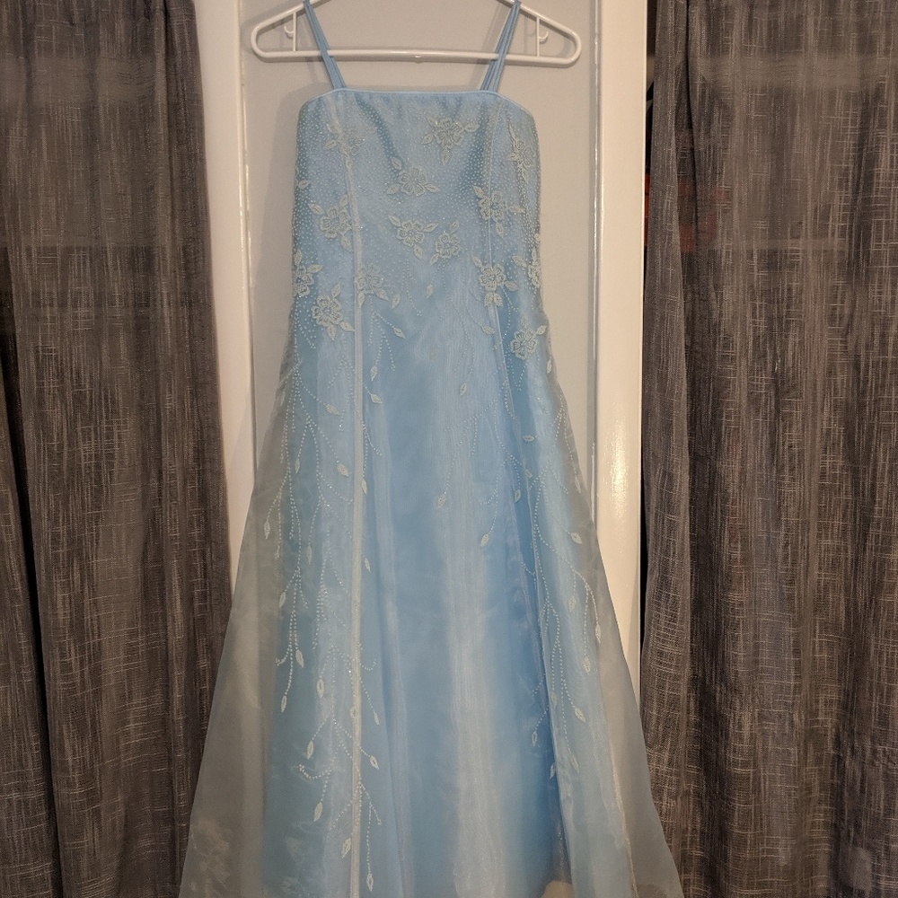 Light blue girls gown